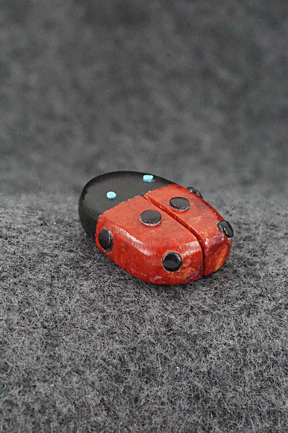 Ladybug Zuni Fetish Carving - Reynold Lunasee