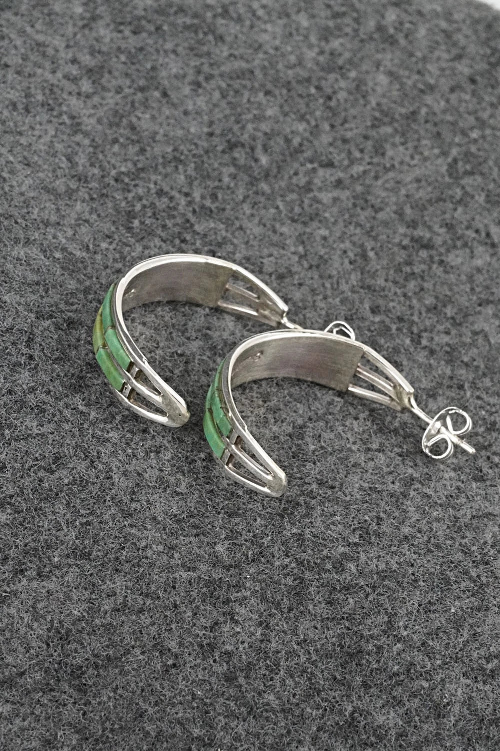 Turquoise & Sterling Silver Earrings - Andrew Enrico