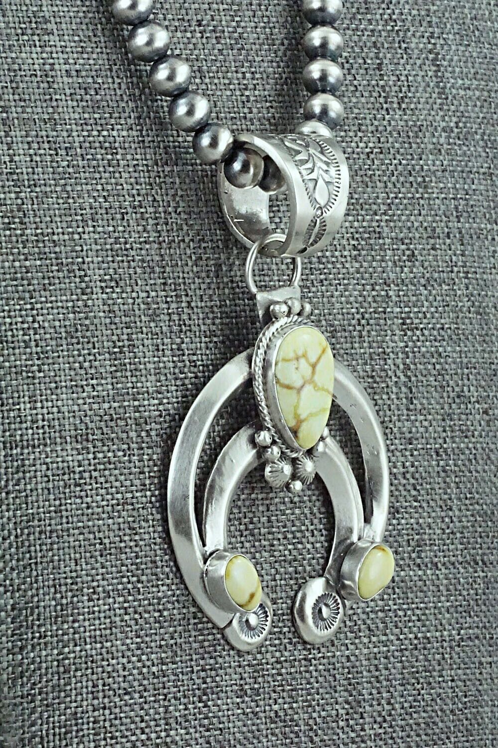 Variscite & Sterling Silver Necklace - Paige Gordon