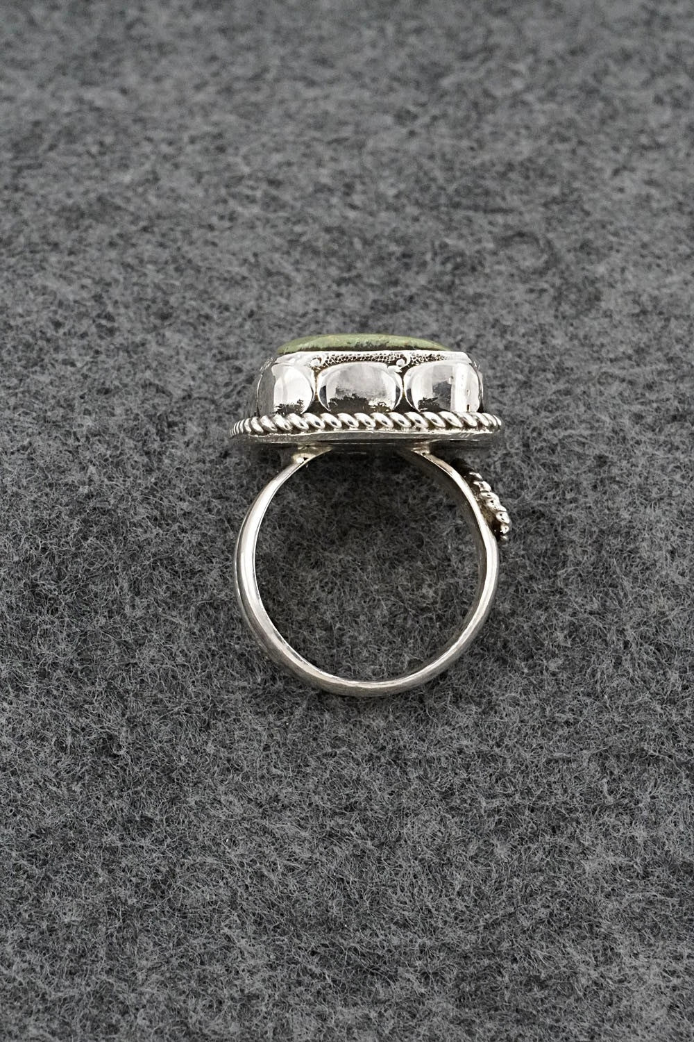 Turquoise & Sterling Silver Ring - Darius Arviso - Size 8