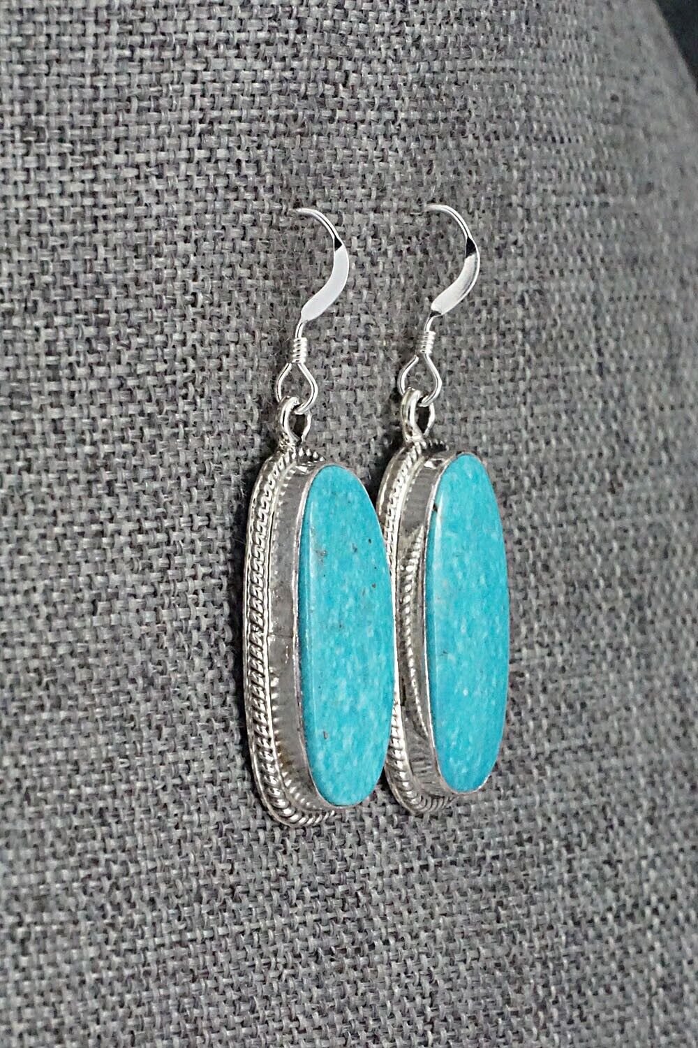 Turquoise and Sterling Silver Earrings - Sharon McCarthy
