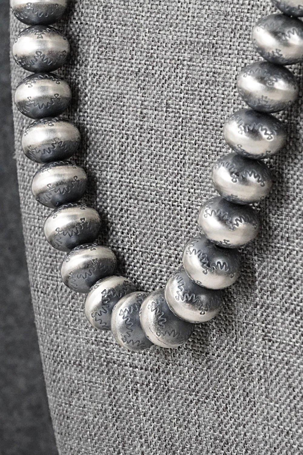 Sterling Silver Navajo Pearl Necklace 20" - Bryannen Halwood