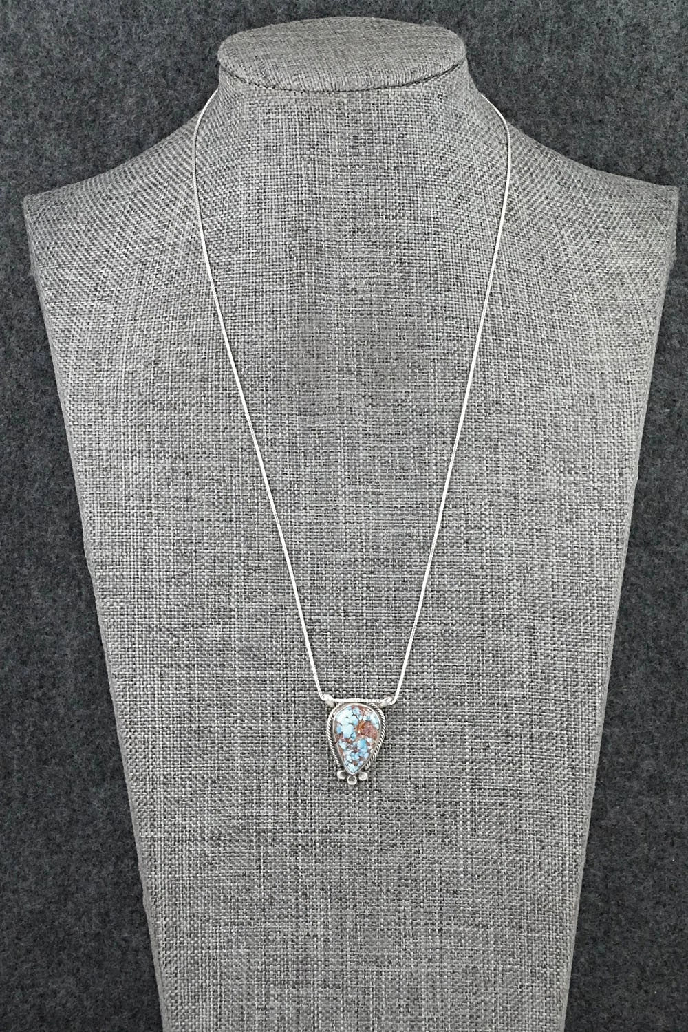 Turquoise & Sterling Silver Necklace - Sharon McCarthy