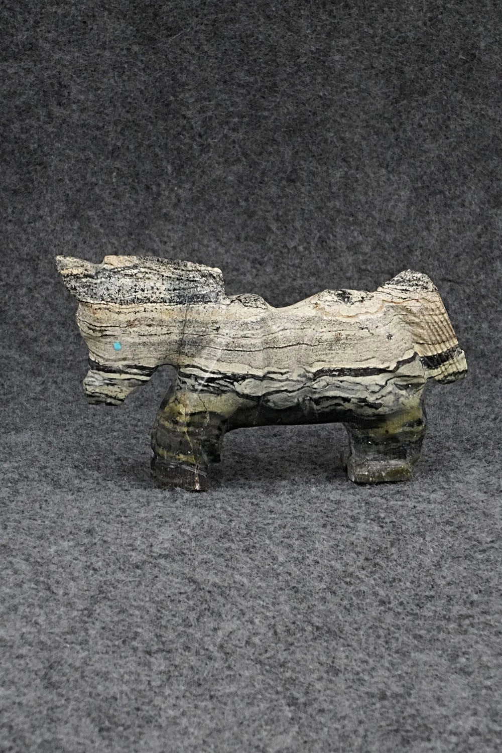 Donkey Zuni Fetish Carving - Tony Mackel