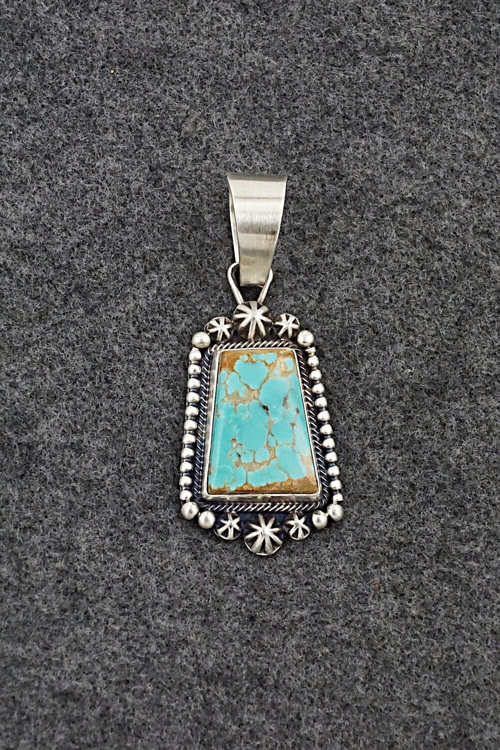 Turquoise & Sterling Silver Pendant - Daniel Benally