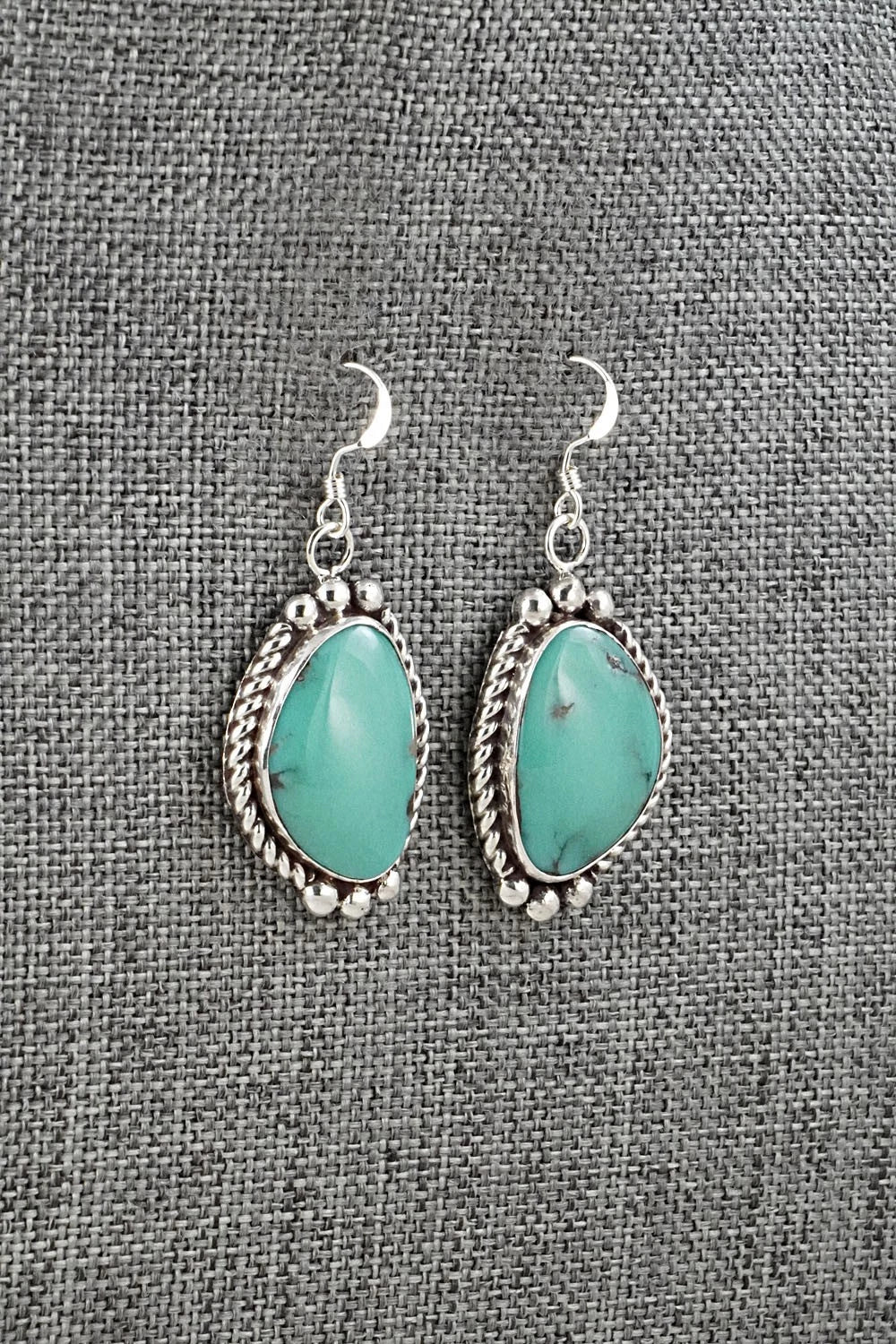 Turquoise & Sterling Silver Earrings - Antwone Brown