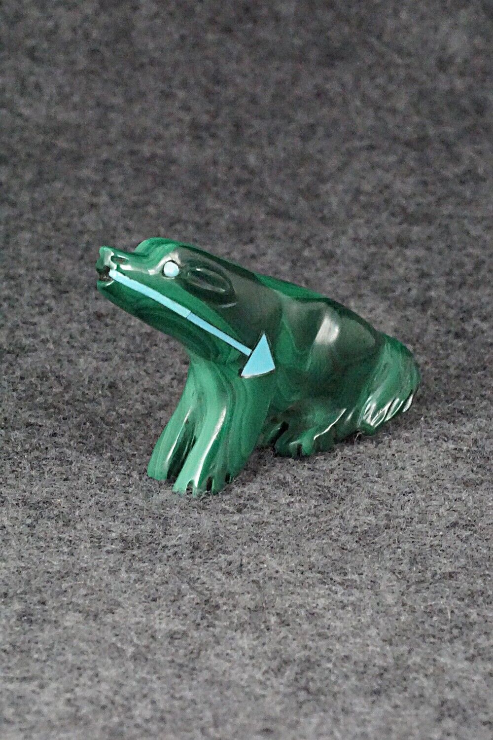 Wolf Zuni Fetish Carving - Andres Quandelacy