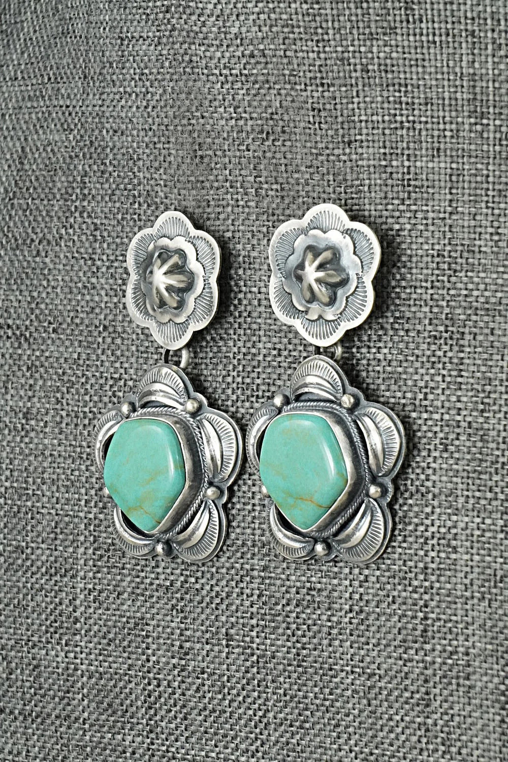 Turquoise & Sterling Silver Earrings - Randy Boyd