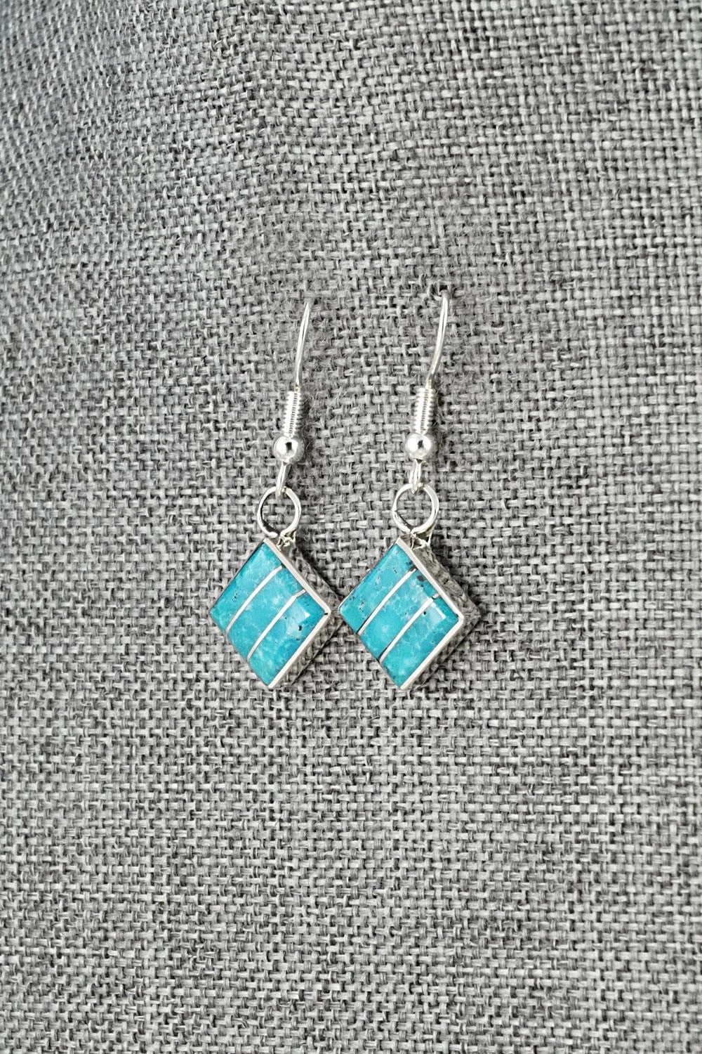 Turquoise and Sterling Silver Earrings - Michelle Haloo