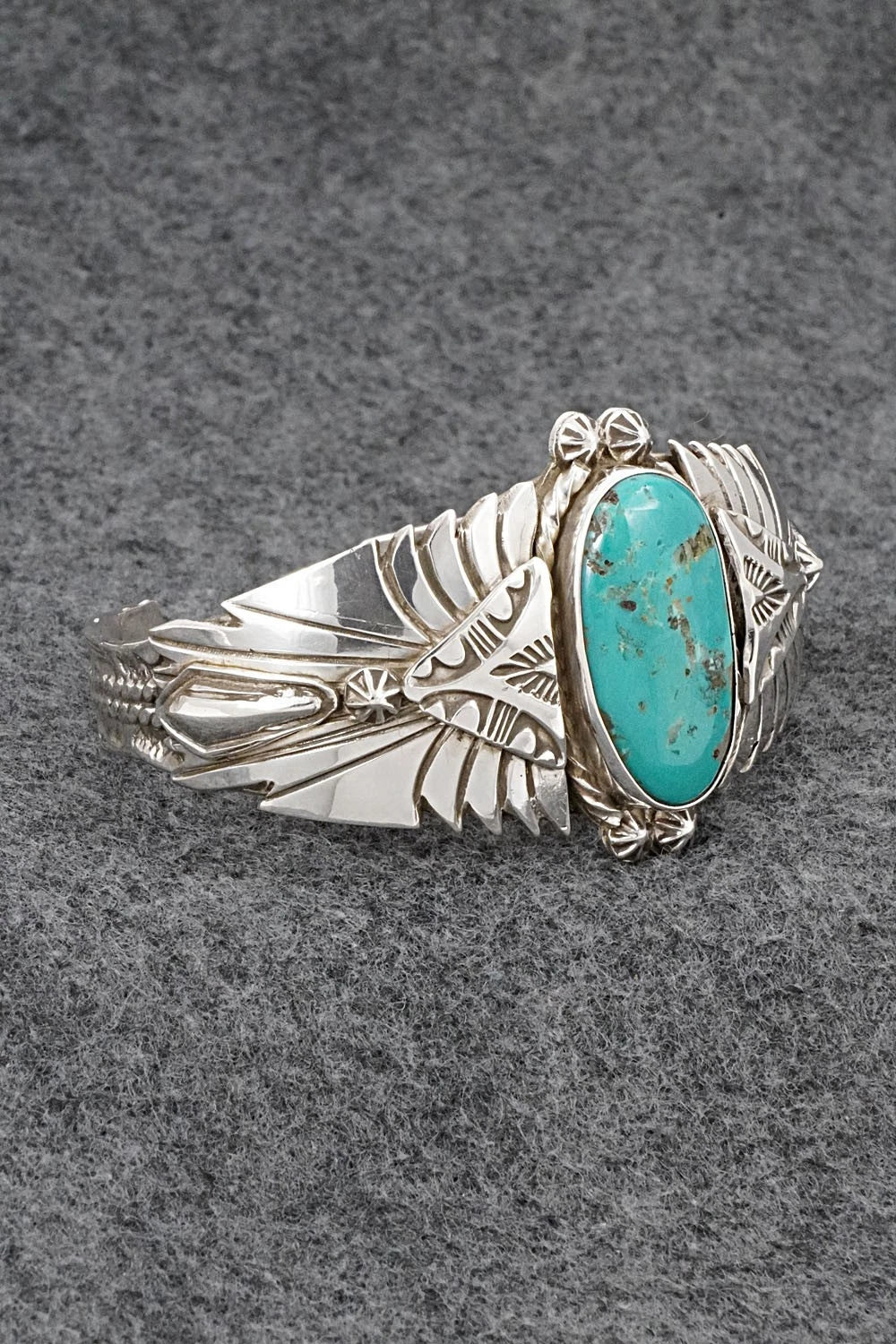 Turquoise & Sterling Silver Bracelet - Emerson Delgarito