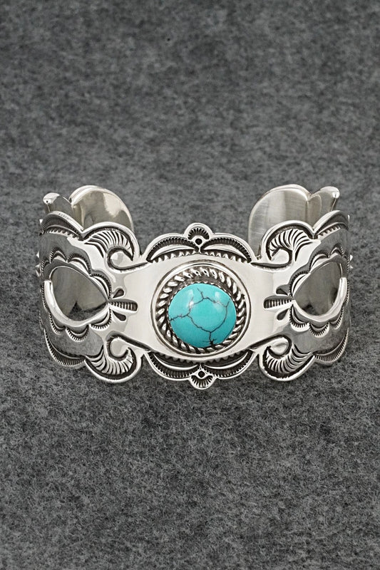 Turquoise & Sterling Silver Bracelet - Roland Dixson