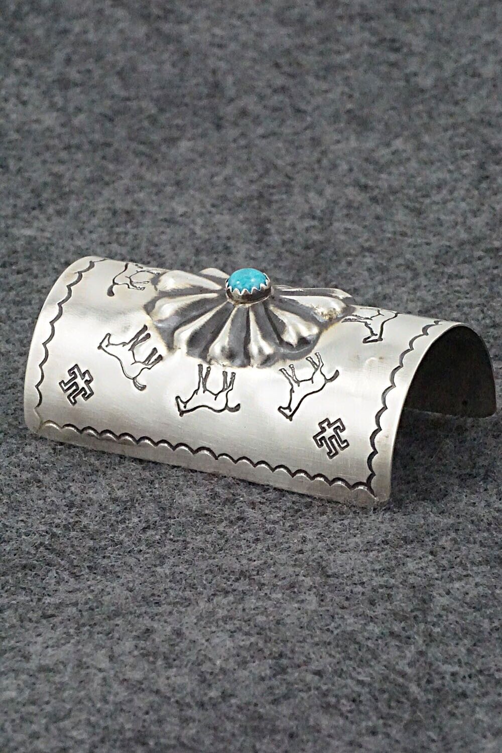 Turquoise & Sterling Silver Hair Pin - Arlene Soce