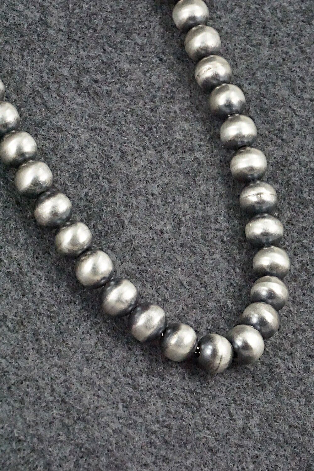 Sterling Silver Navajo Pearl Necklace - Bryannen Halwood