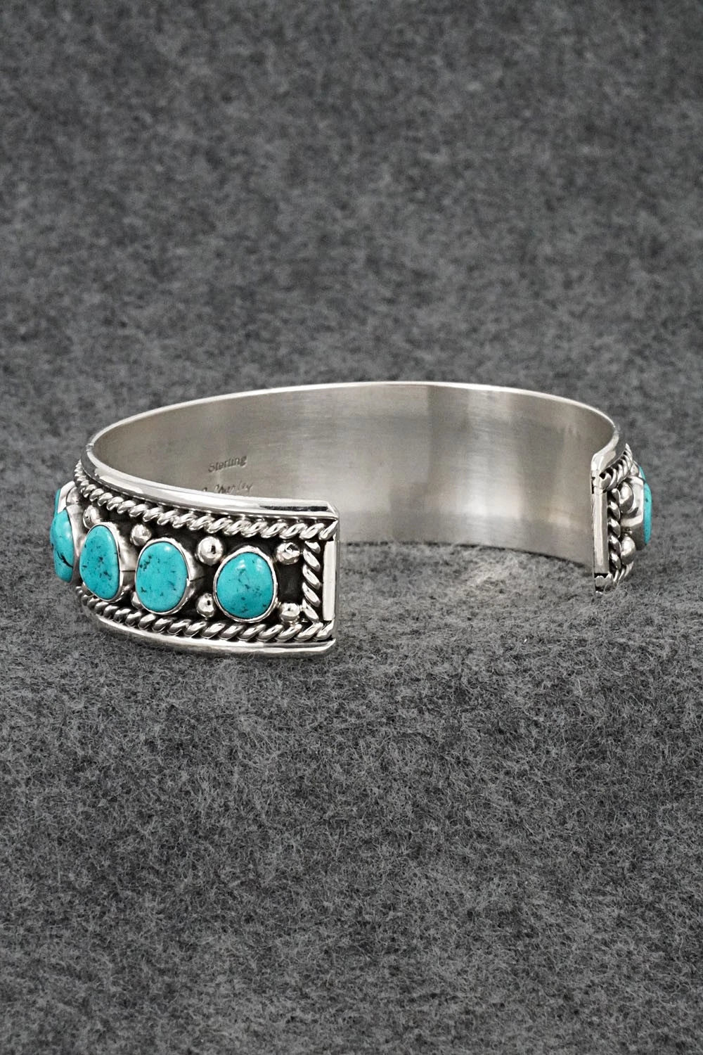 Turquoise & Sterling Silver Bracelet - Chester Charley