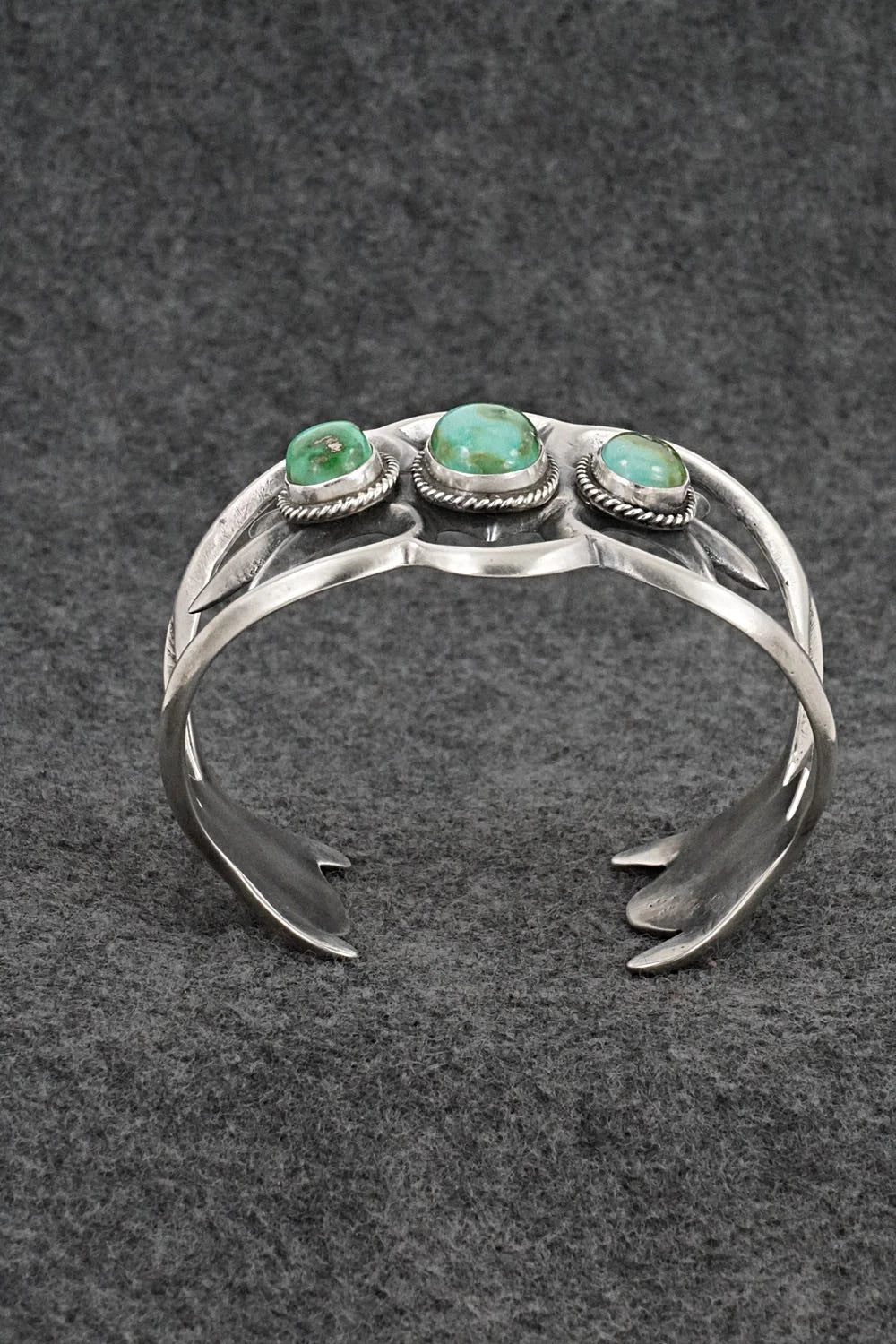 Turquoise & Sterling Silver Bracelet - Eugene Gruber