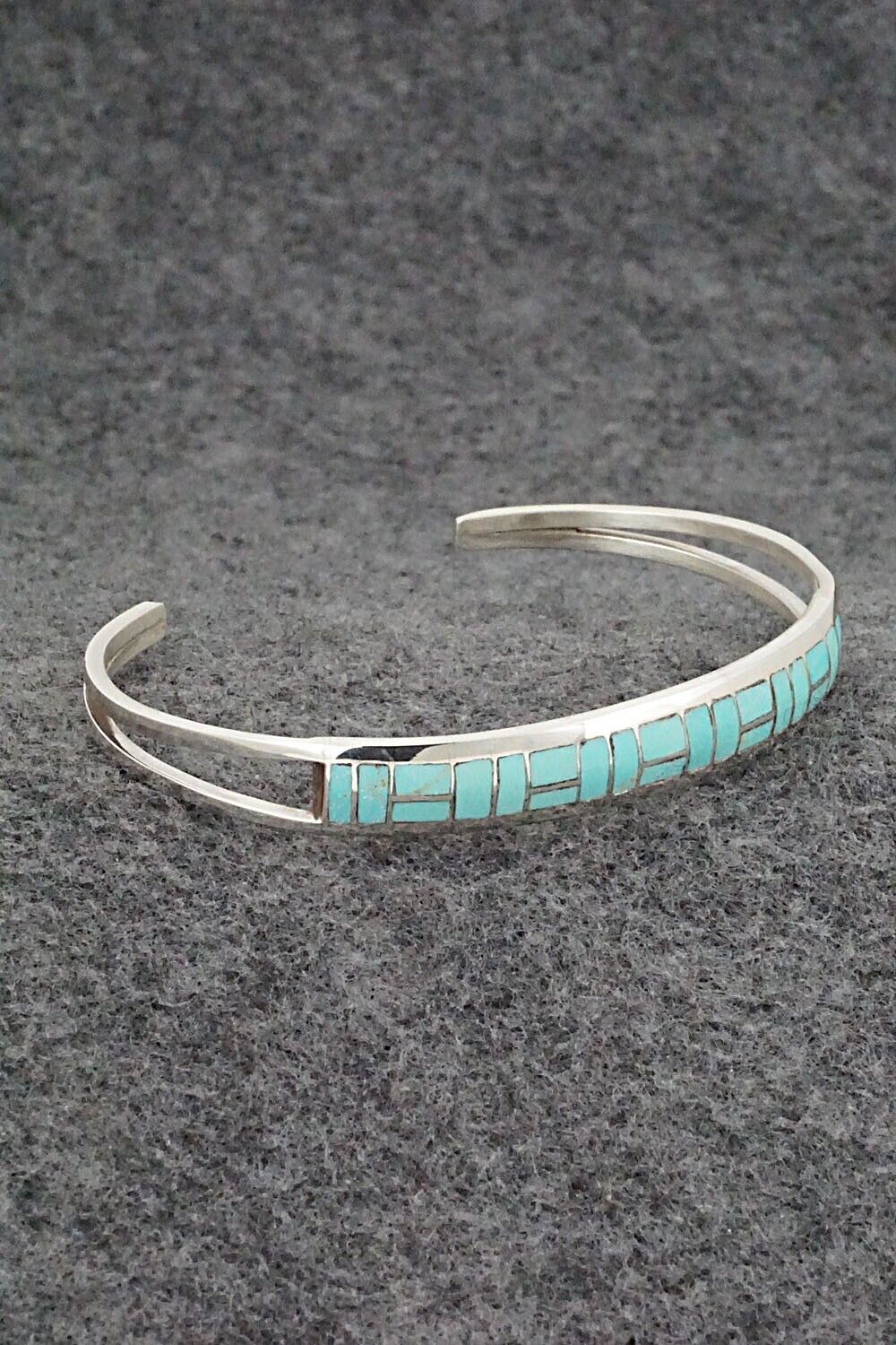 Turquoise & Sterling Silver Bracelet - Sibert Bowannie