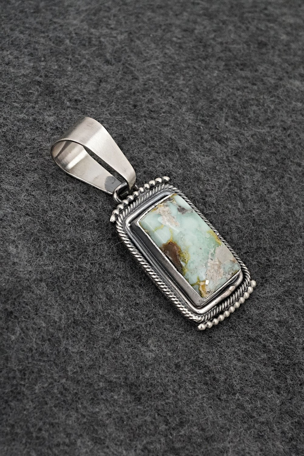 Variscite & Sterling Silver Pendant - Darrin Livingston