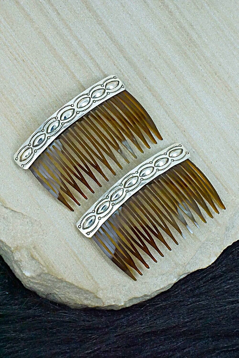 Sterling Silver Hair Combs - Jennie Blackgoat