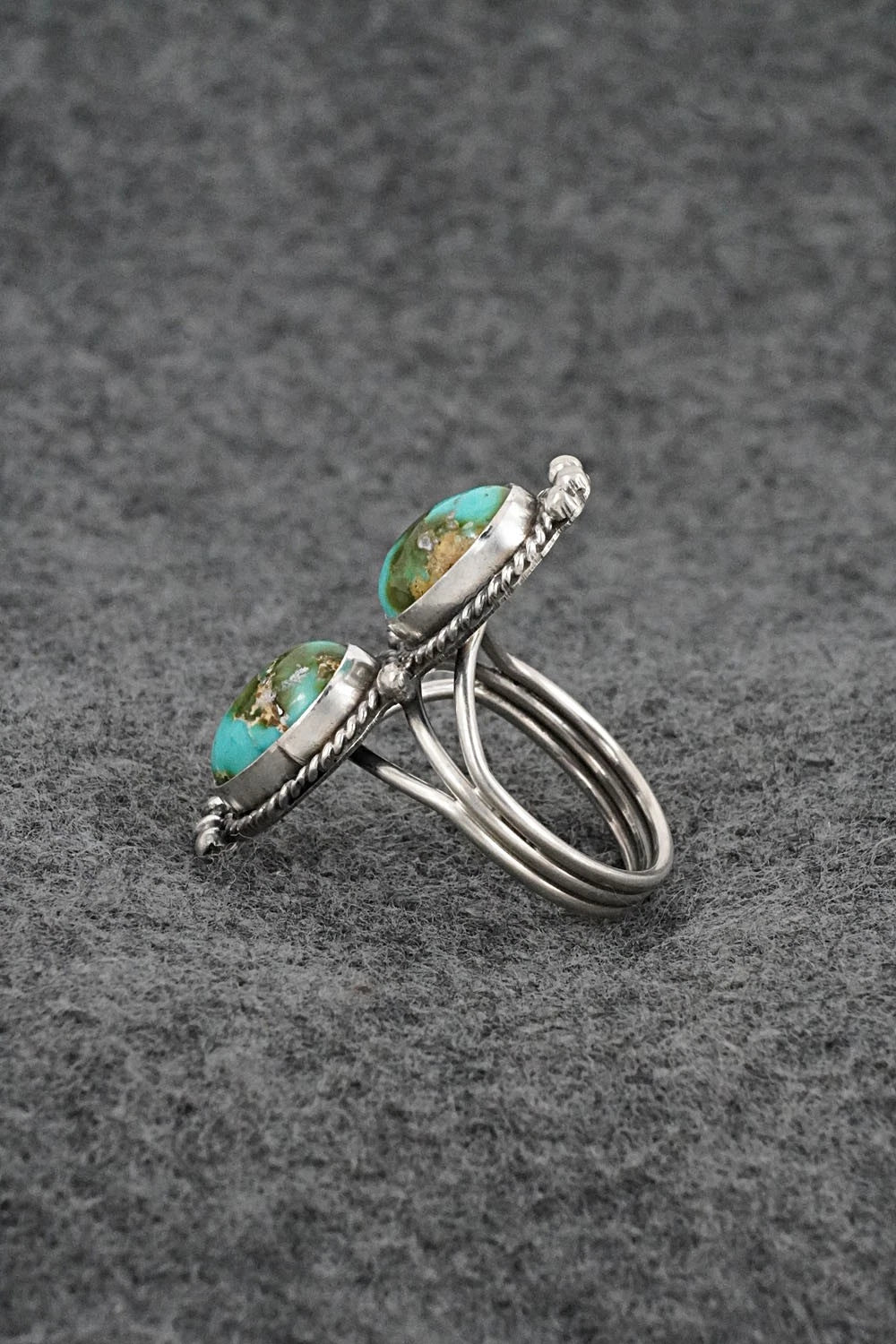 Turquoise & Sterling Silver Ring - Rena Begay - Size 7