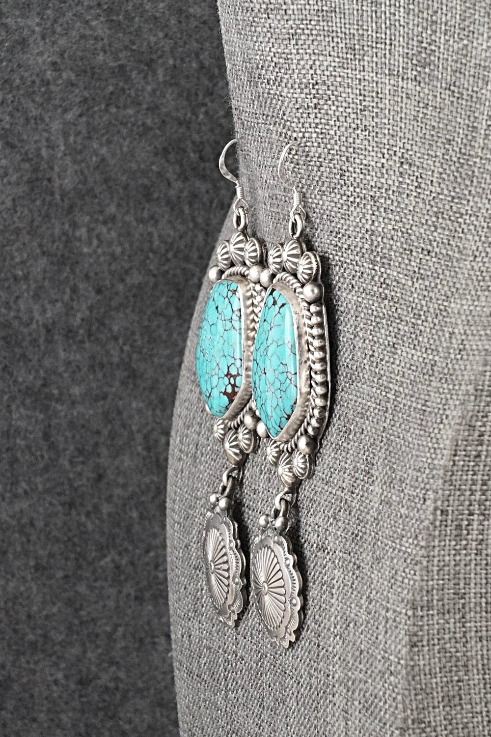 Turquoise & Sterling Silver Earrings - Michael Calladitto