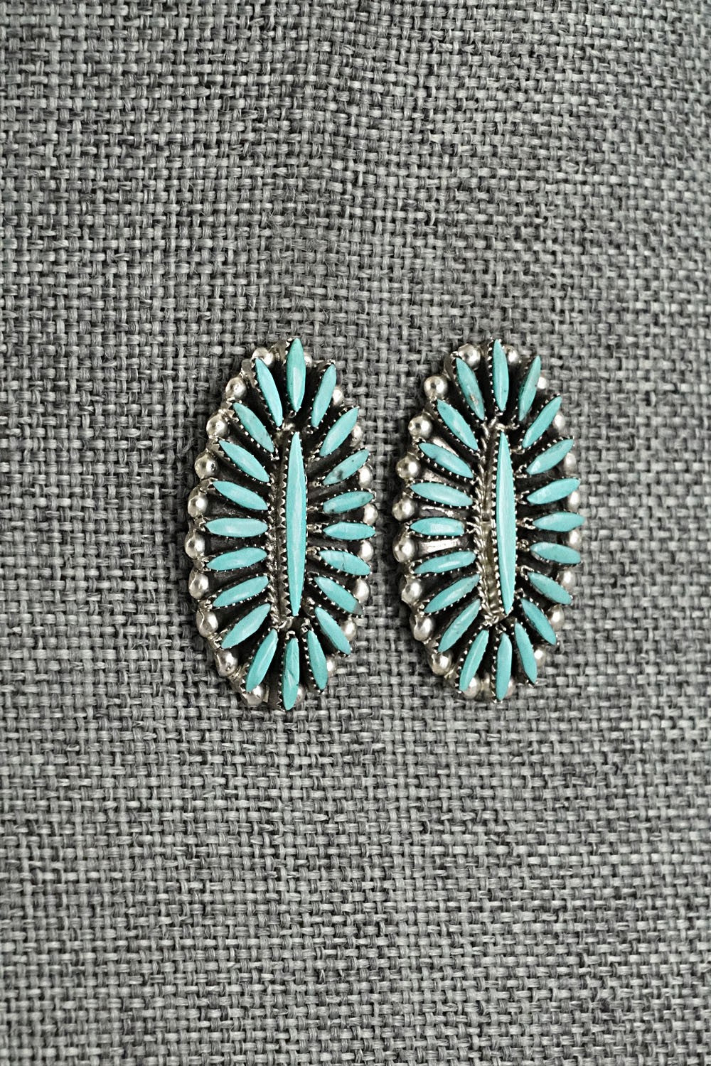 Turquoise & Sterling Silver Earrings - Lorena Peina