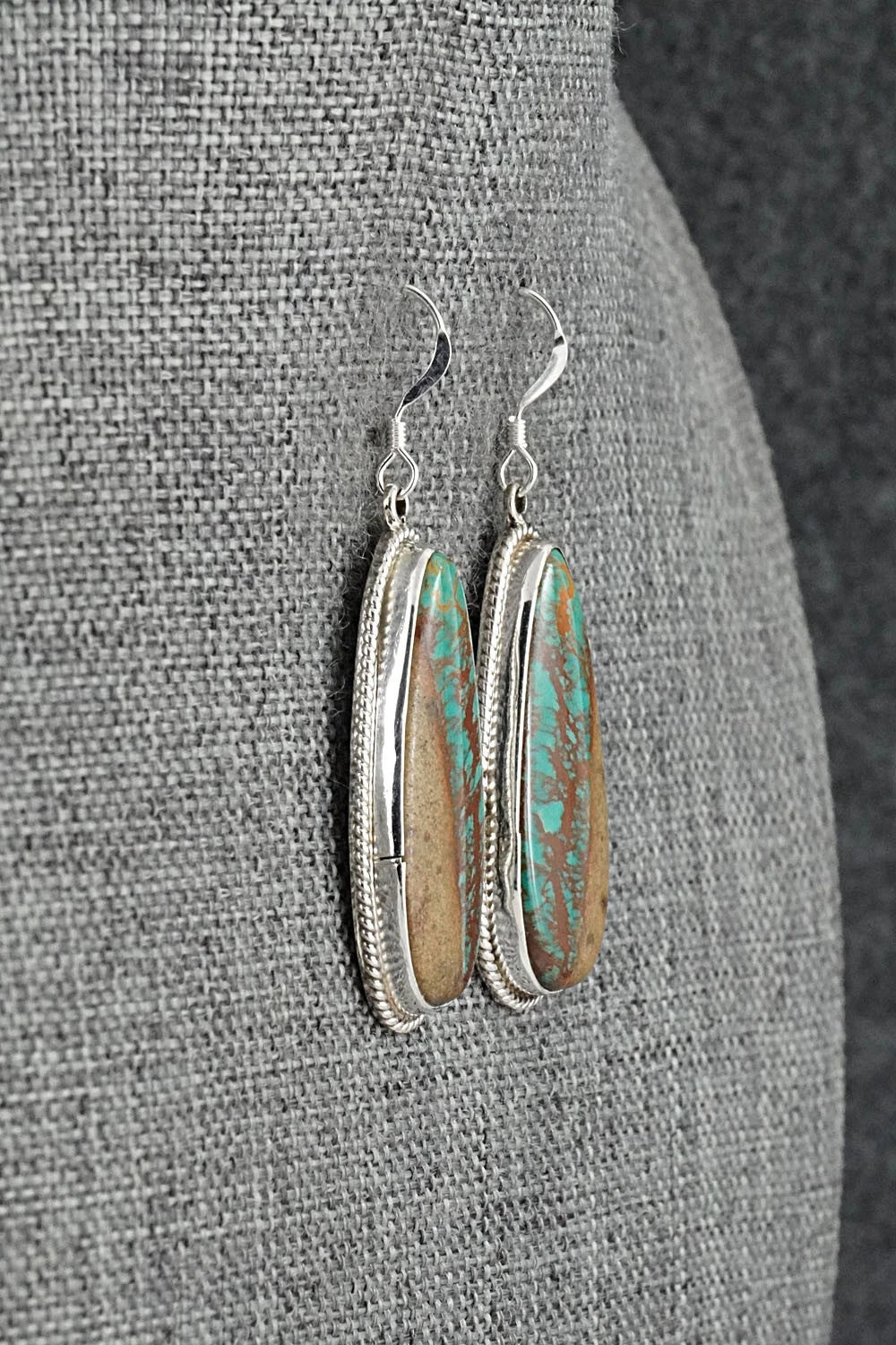 Turquoise and Sterling Silver Earrings - Sharon McCarthy