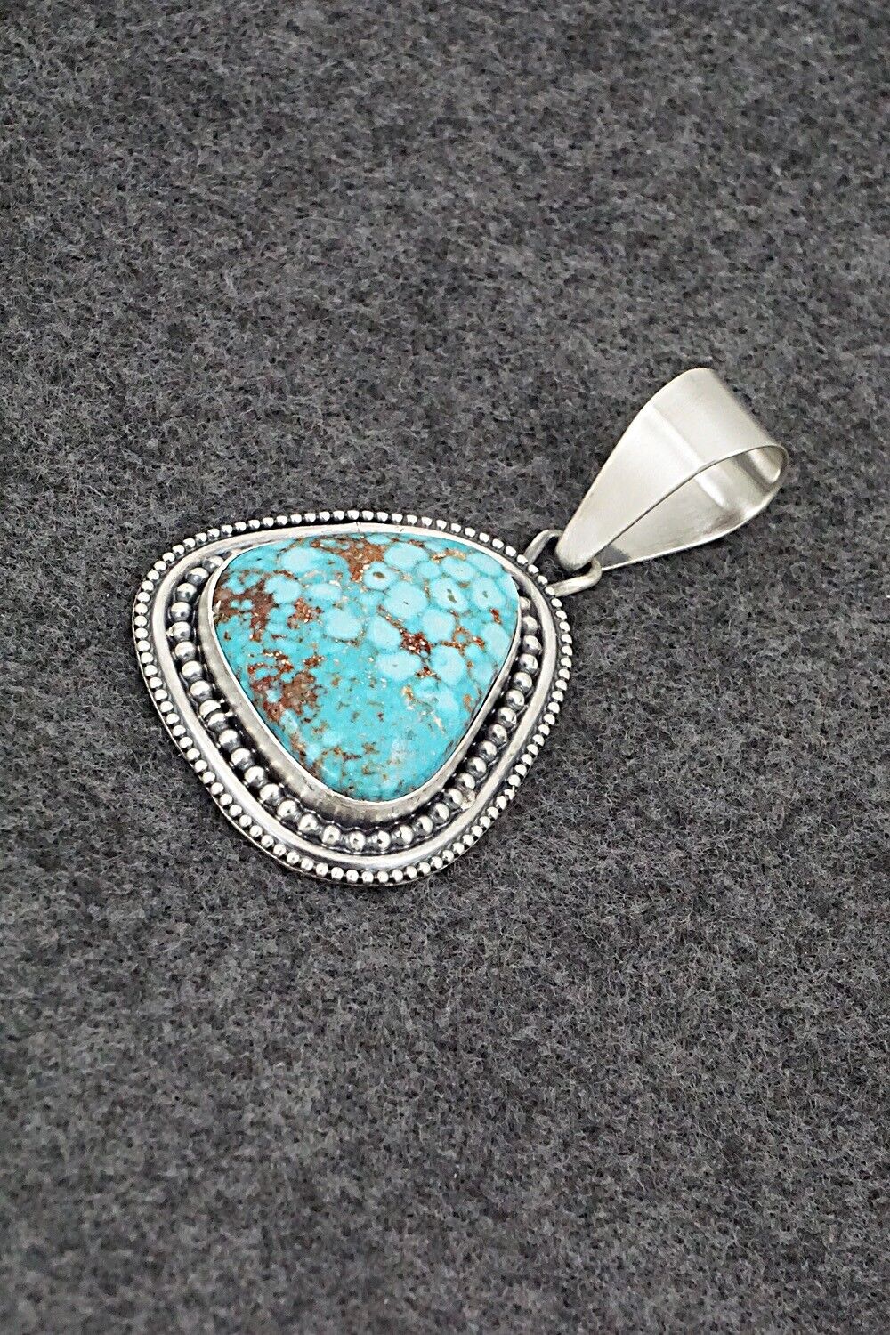 Turquoise & Sterling Silver Pendant - Daniel Benally