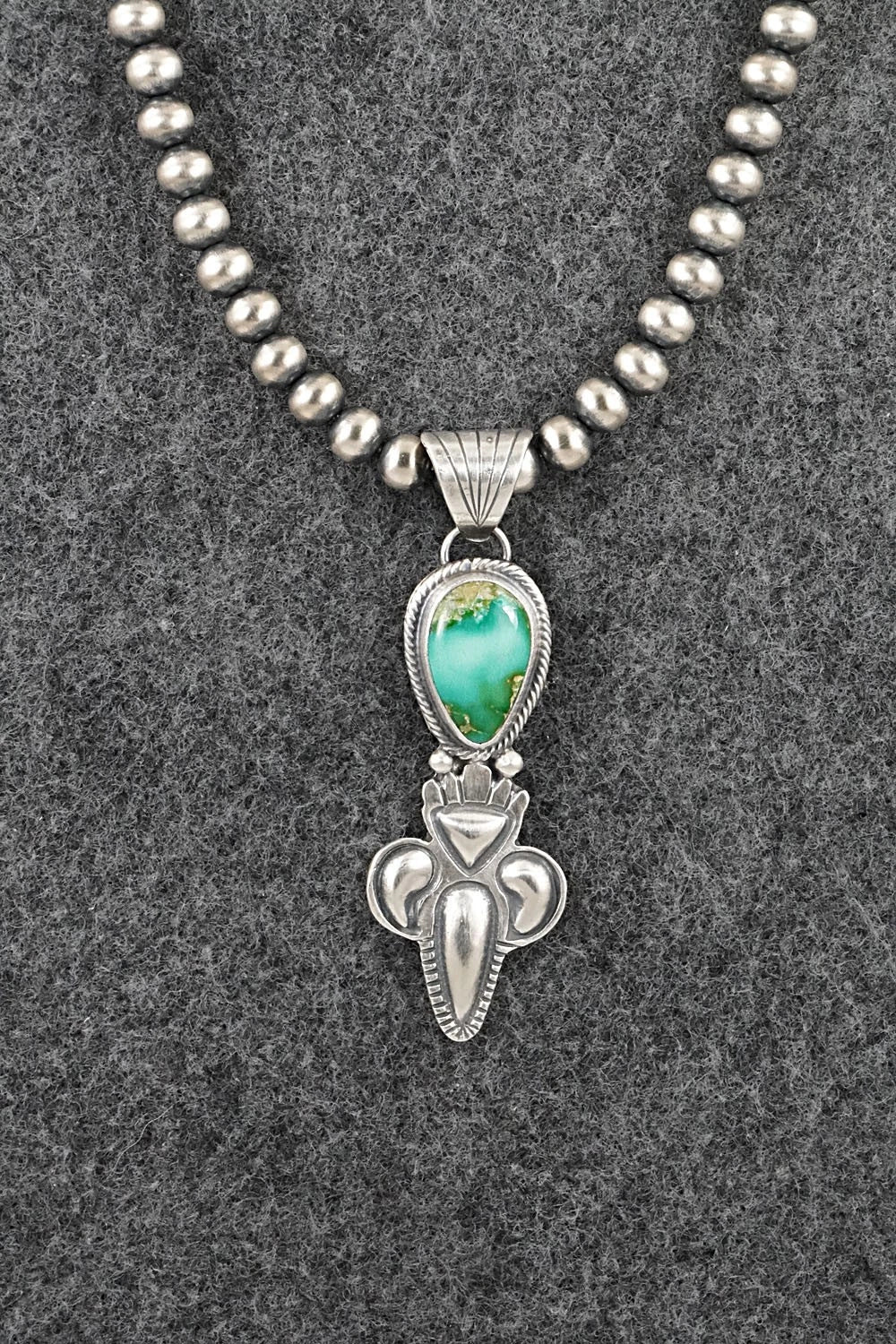 Turquoise & Sterling Silver Necklace - Gary Shorty