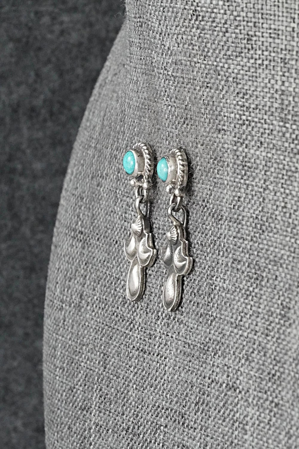 Turquoise & Sterling Silver Earrings - Sharon McCarthy