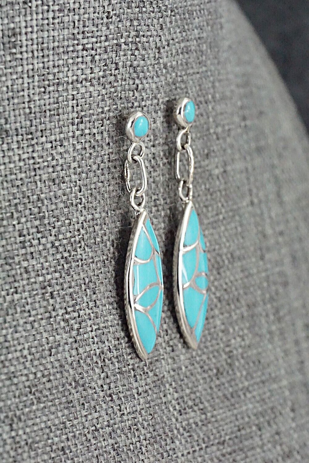 Turquoise & Sterling Silver Earrings - Orena Leekya