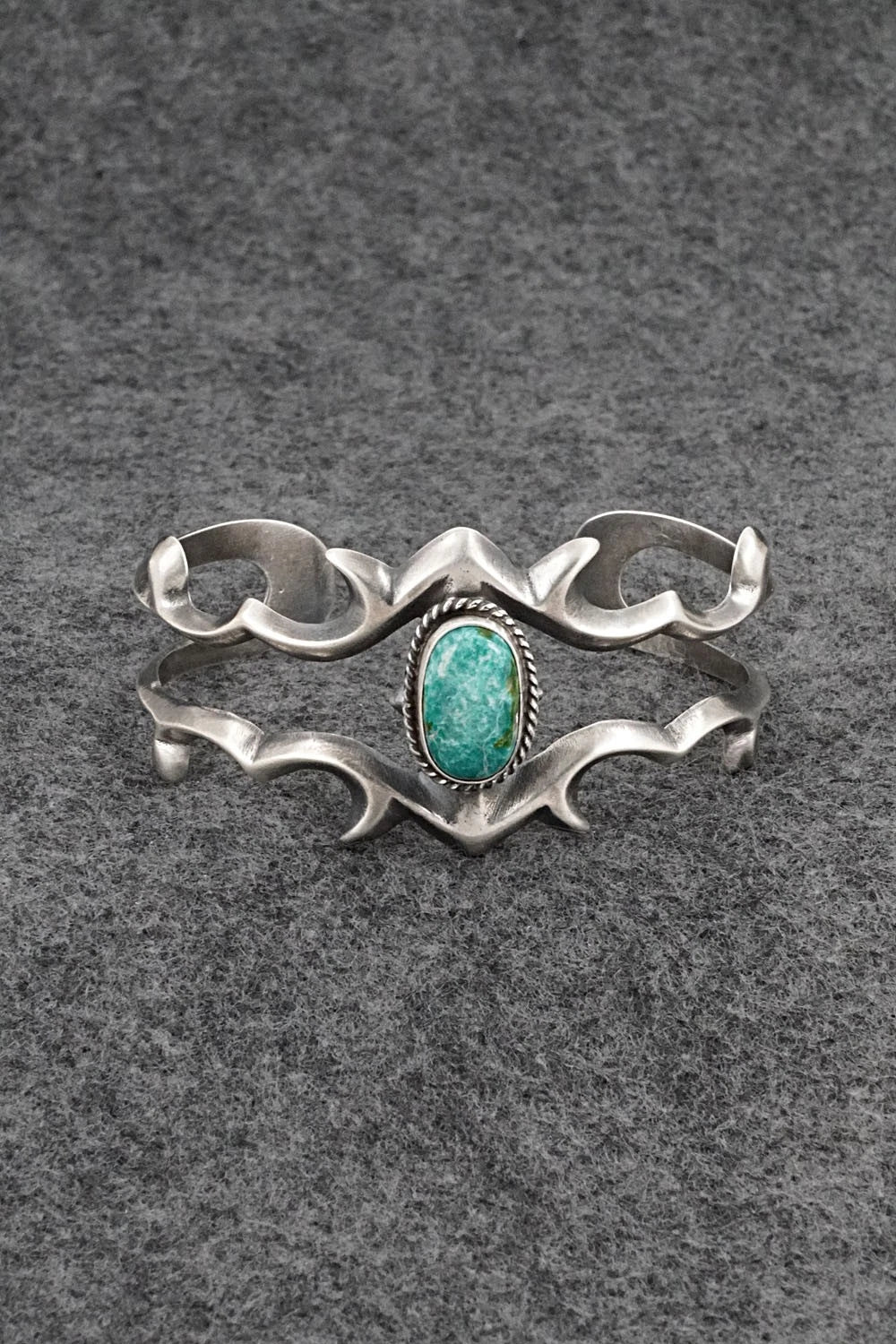 Turquoise & Sterling Silver Bracelet - Eugene Gruber