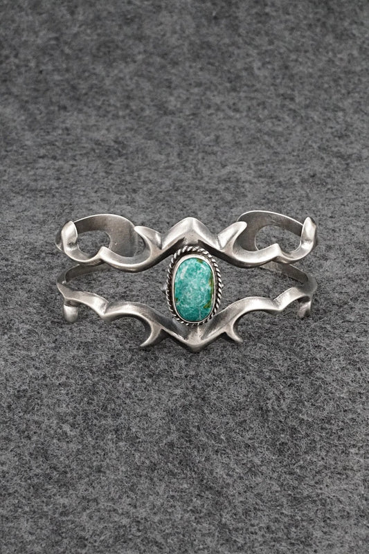 Turquoise & Sterling Silver Bracelet - Eugene Gruber