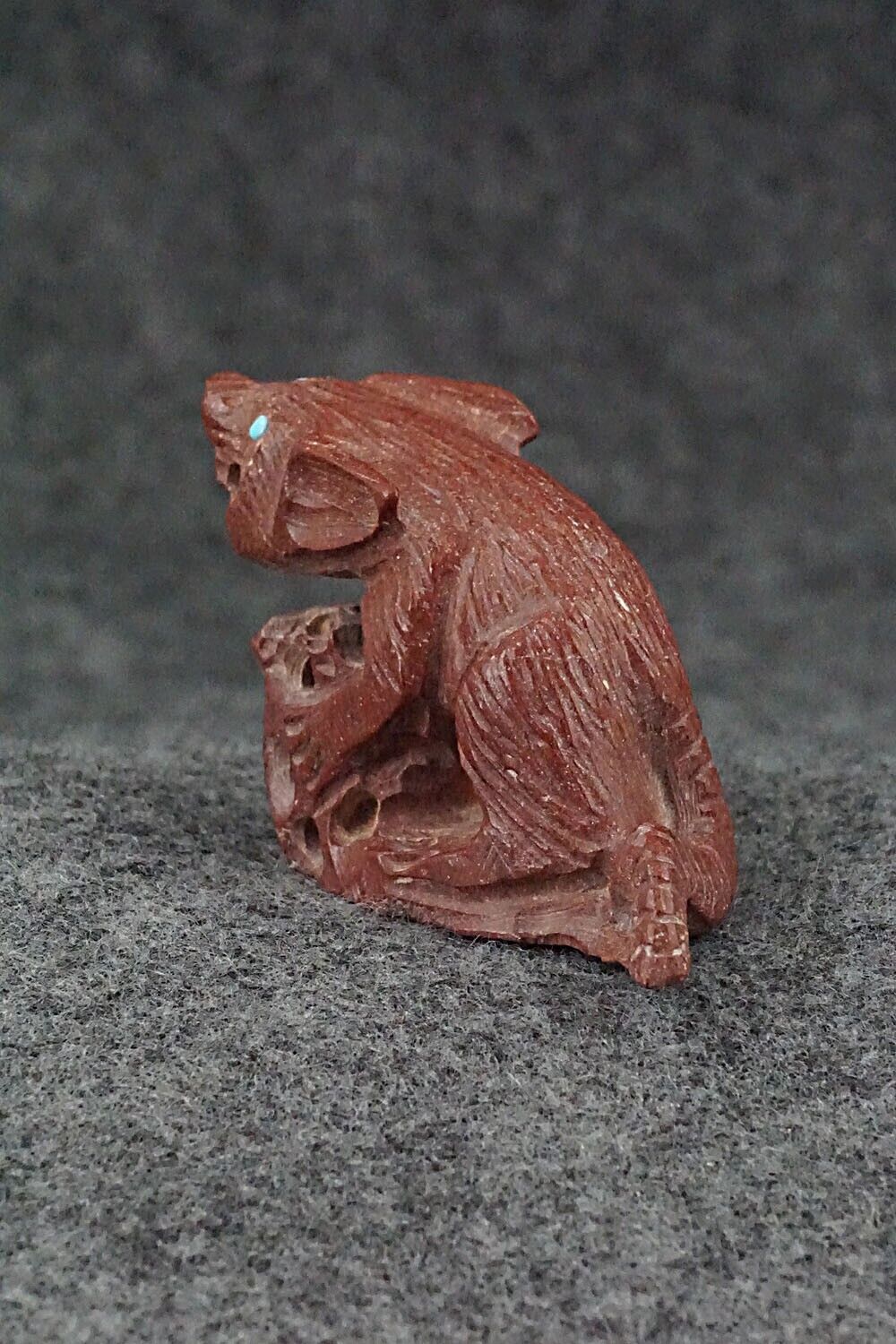 Rat with Cheese Zuni Fetish - Derrick Kaamasee