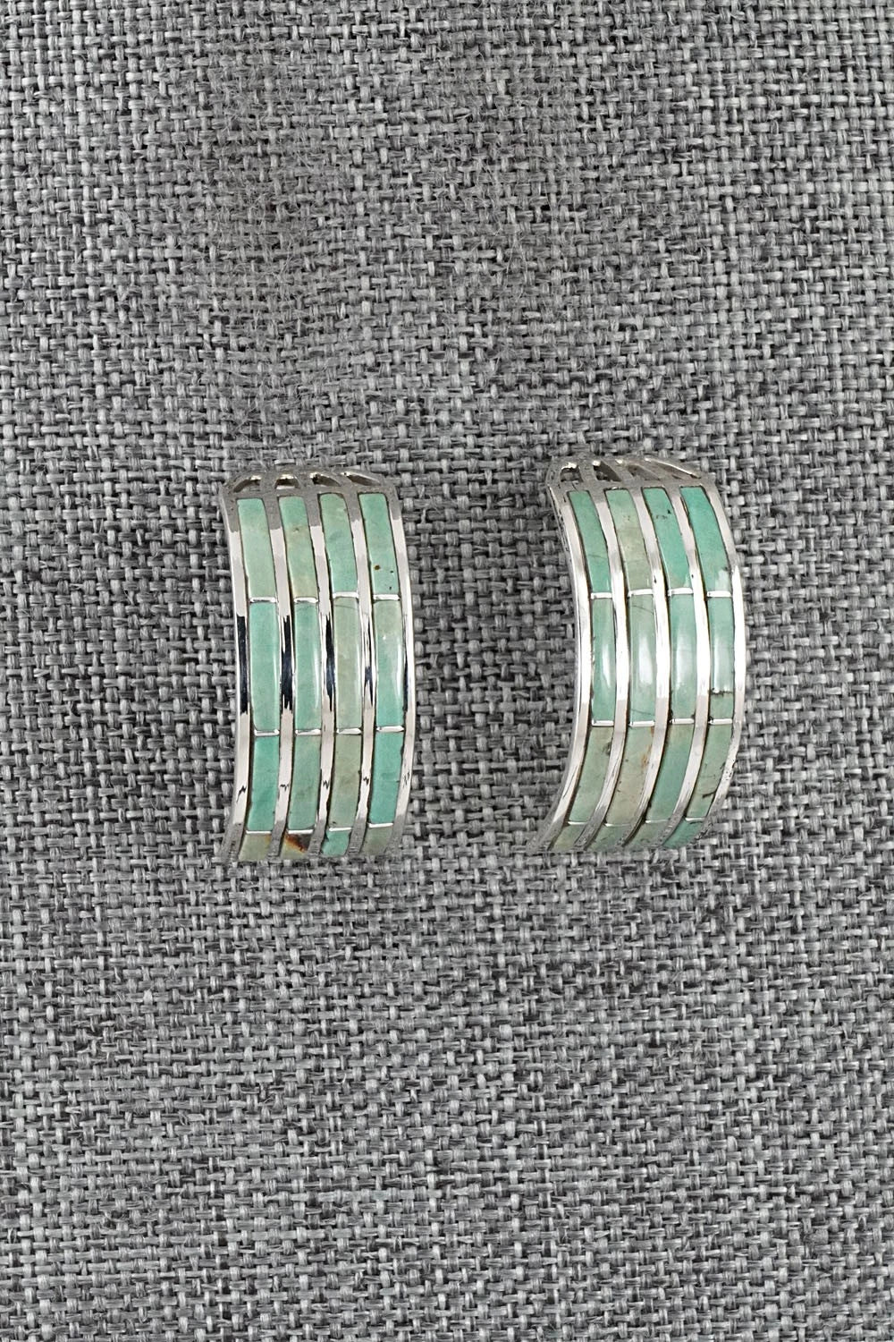 Turquoise & Sterling Silver Earrings - Andrew Enrico