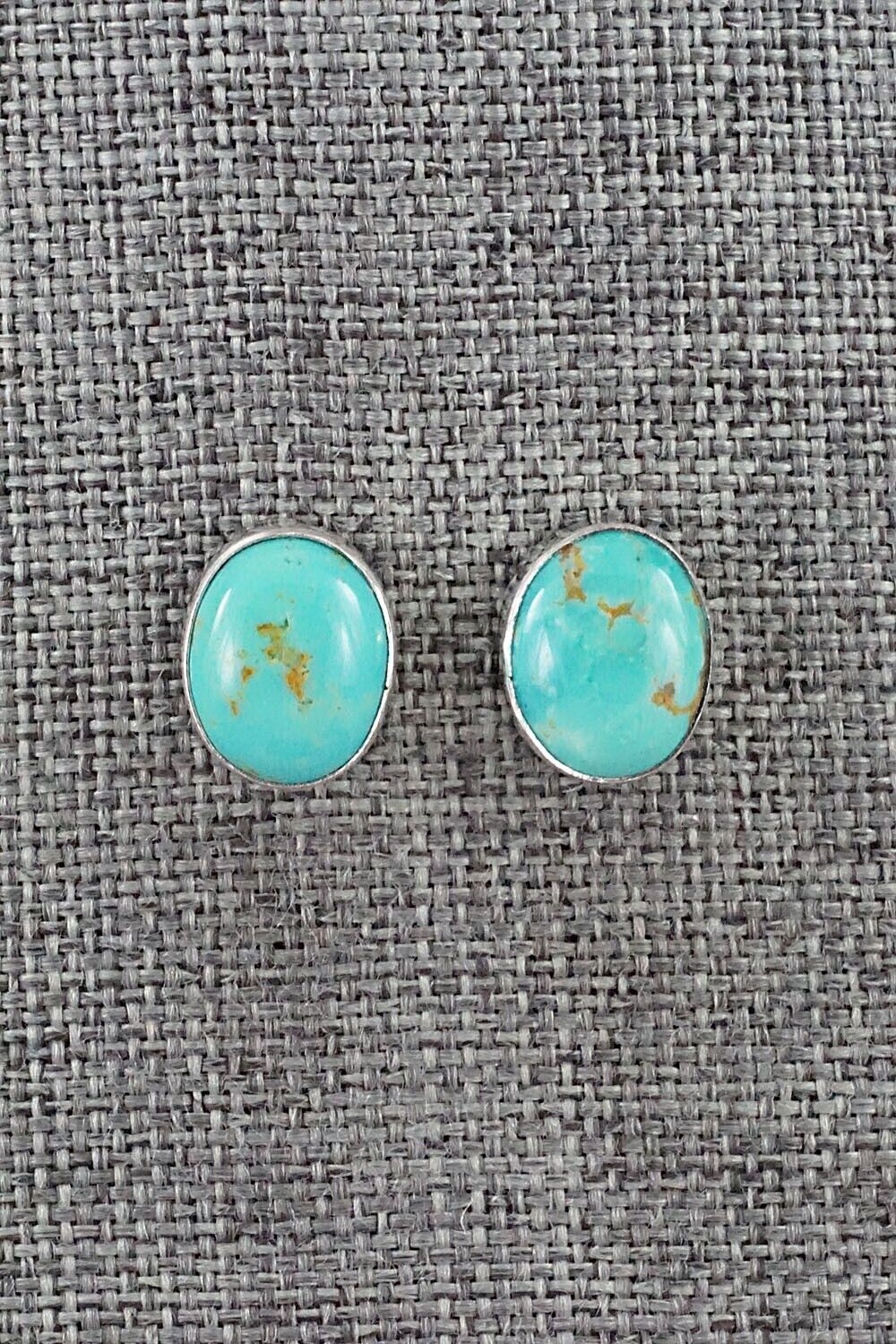 Turquoise & Sterling Silver Earrings - Marco Begaye