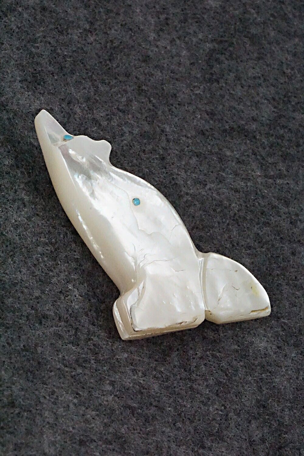 Coyote Zuni Fetish Carving - Danny Lonjose