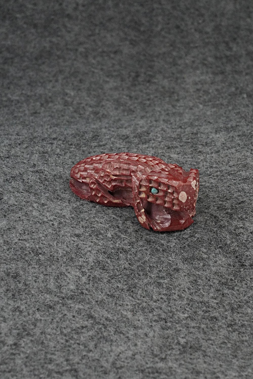 Horned Toad Zuni Fetish Carving - Jenson Charlie