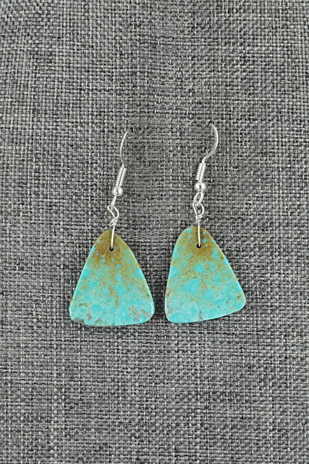 Turquoise & Sterling Silver Earrings - Louise Pete