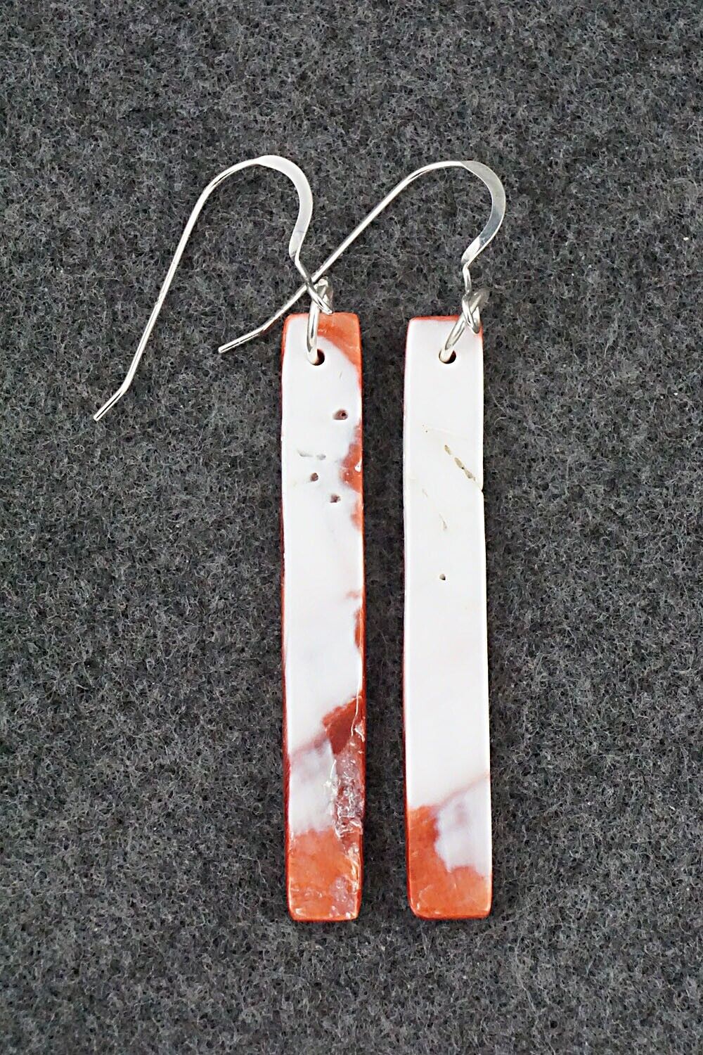 Spiny Oyster & Sterling Silver Earrings - Jesus Espino