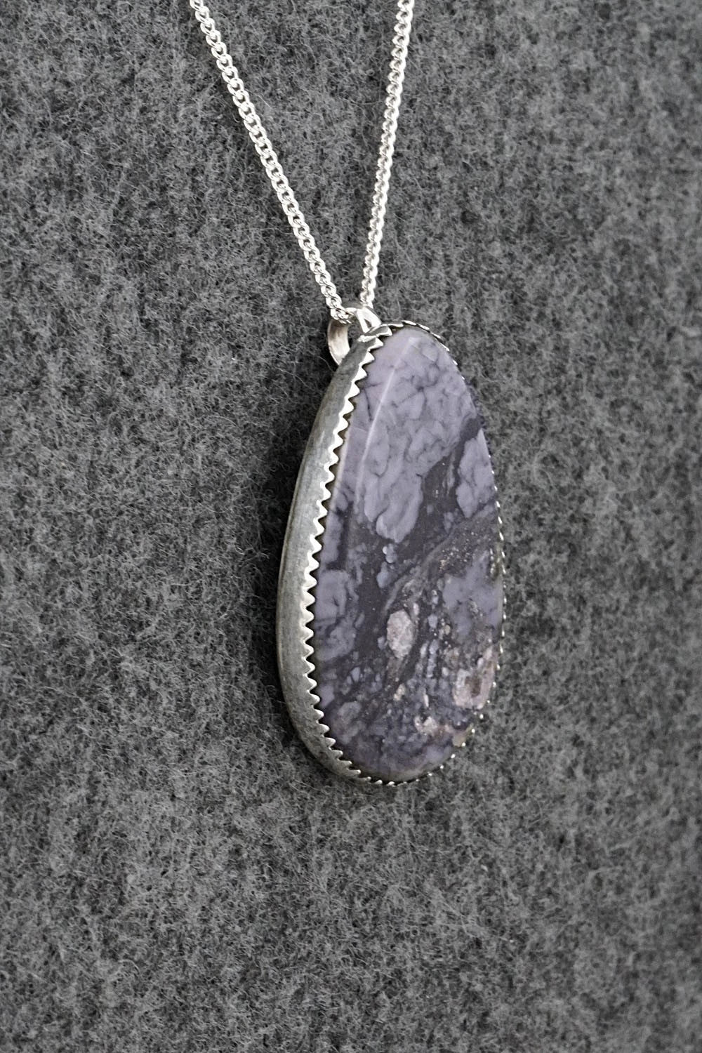 Morado & Sterling Silver Necklace and Earrings Set - Murray Hannaweeka
