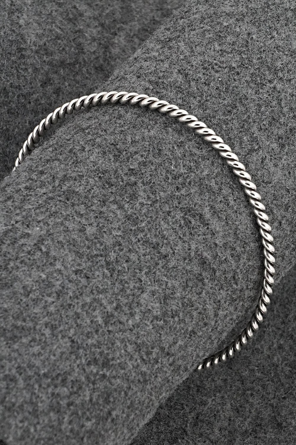 Sterling Silver Bangle Bracelet - Elaine Tahe