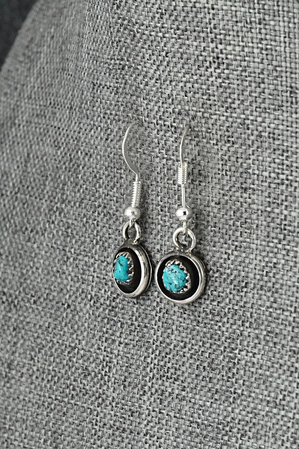 Turquoise & Sterling Silver Squash Blossom Set - Phil Garcia
