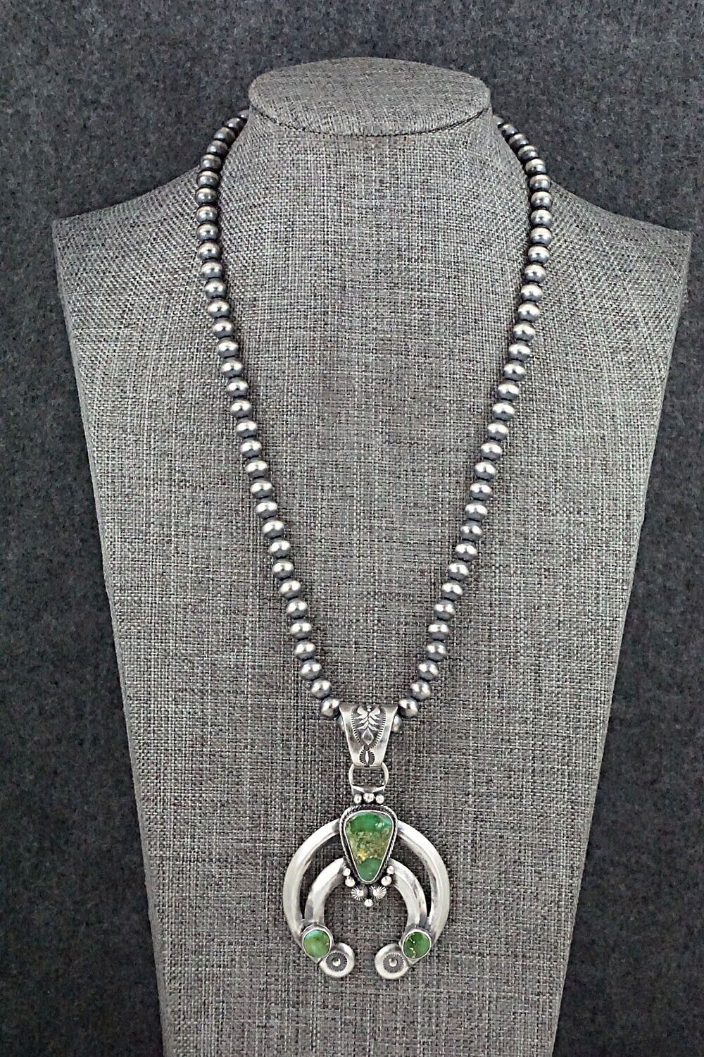 Turquoise & Sterling Silver Necklace - Paige Gordon