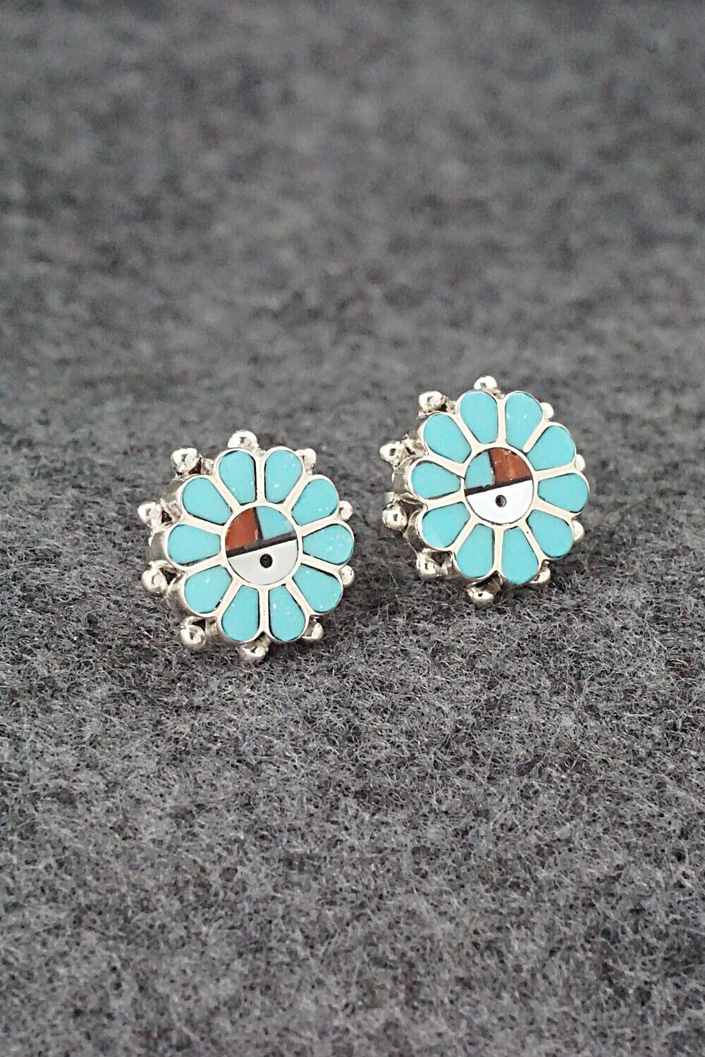 Multi Stone & Sterling Silver Earrings - Maxine Soseeah