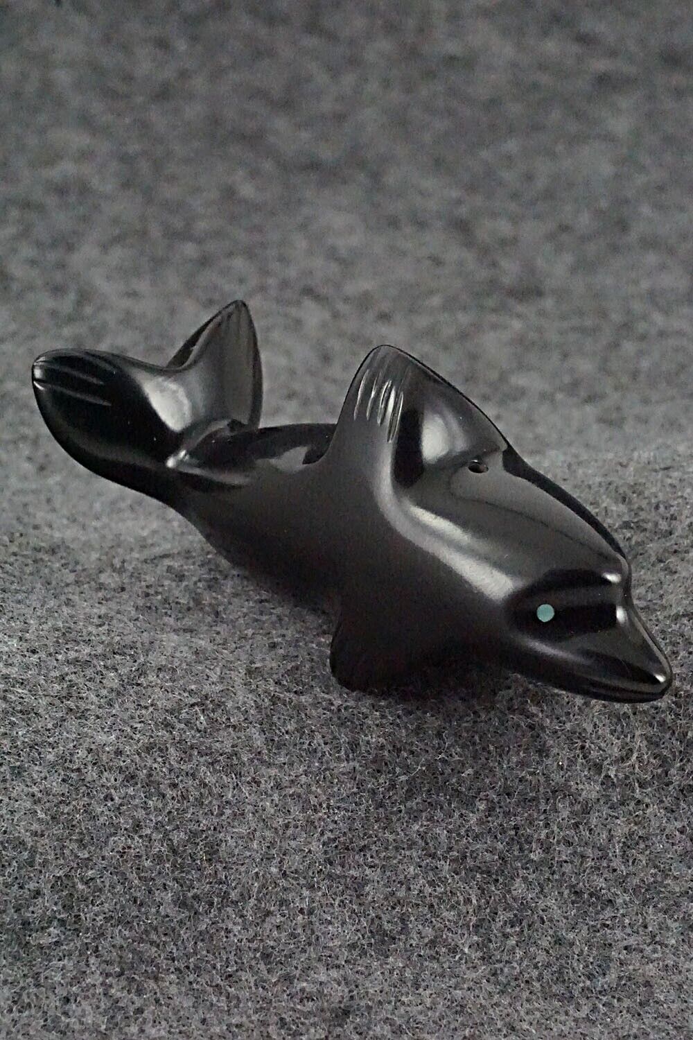 Dolphin Zuni Fetish Carving - Herbert Halate