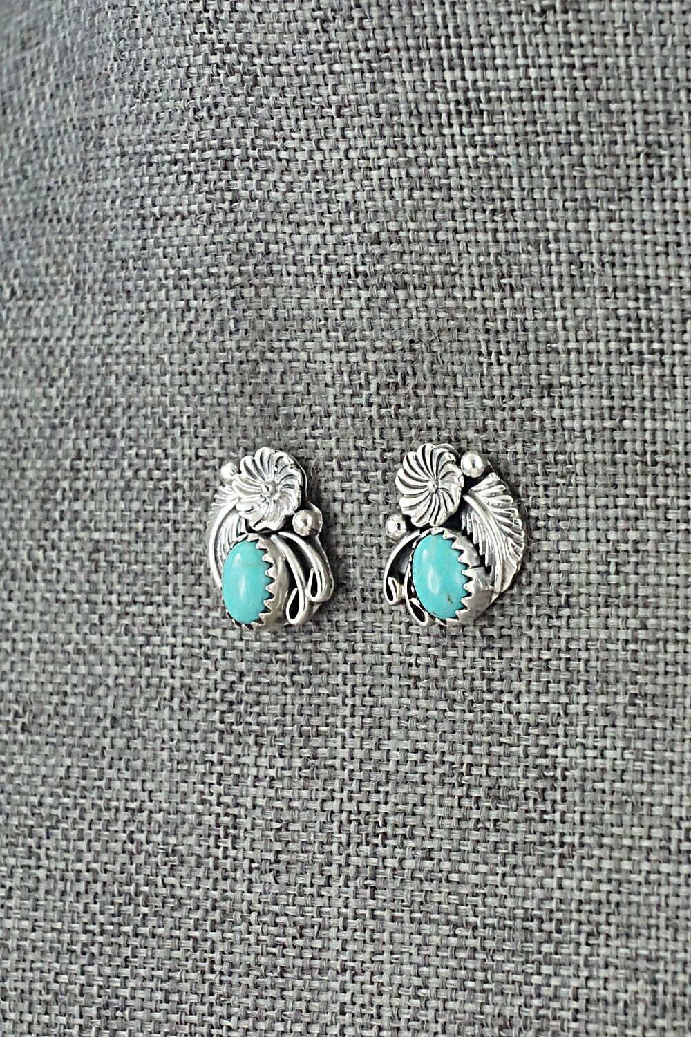 Turquoise & Sterling Silver Earrings - Rita Largo