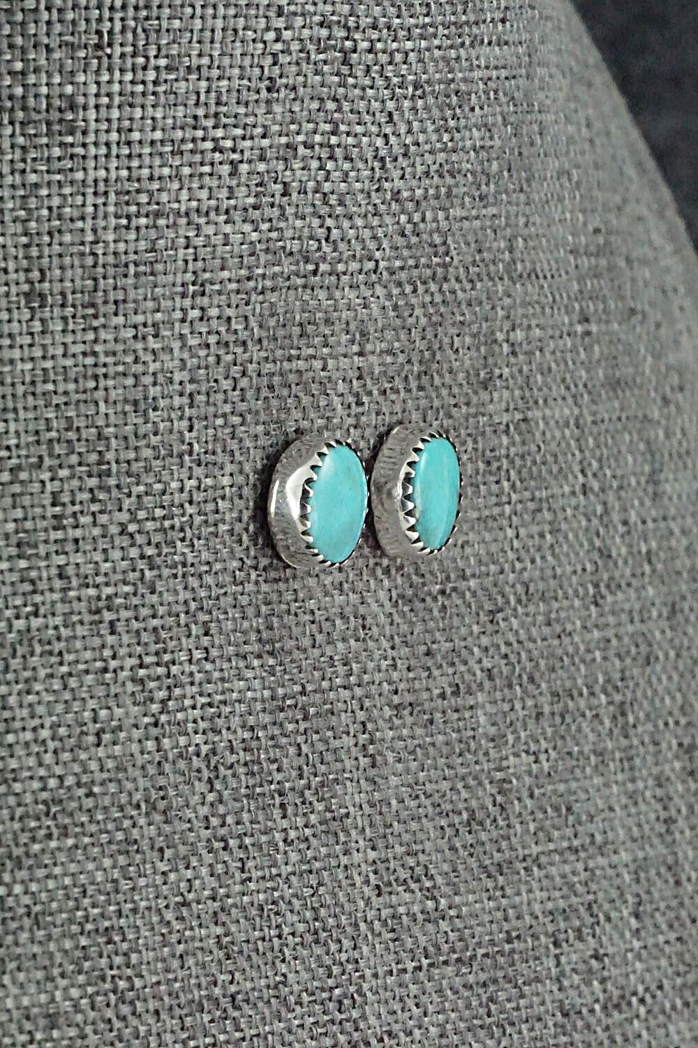 Turquoise & Sterling Silver Earrings - Theresa Smith