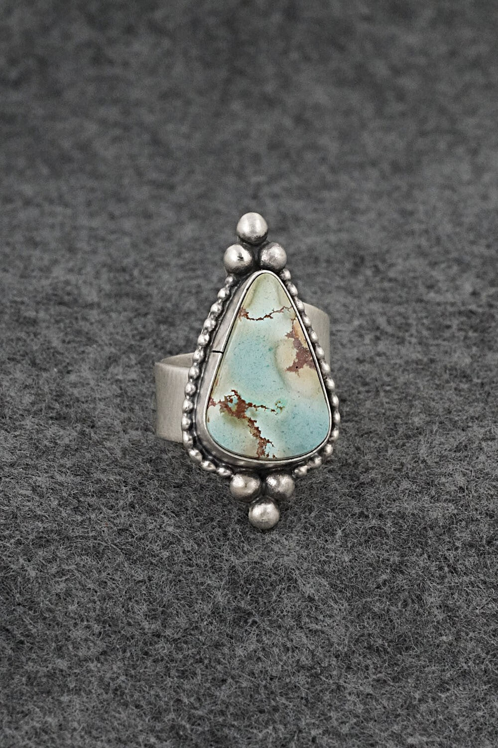 Turquoise & Sterling Silver Pendant, Ring & Earrings Set - Darrin Livingston