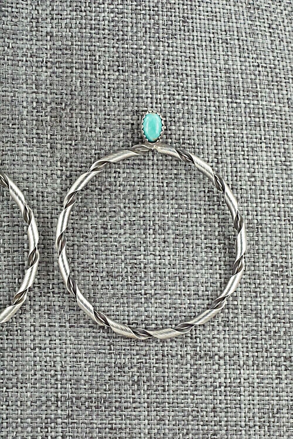 Turquoise & Sterling Silver Earrings - Nashina Tsosie