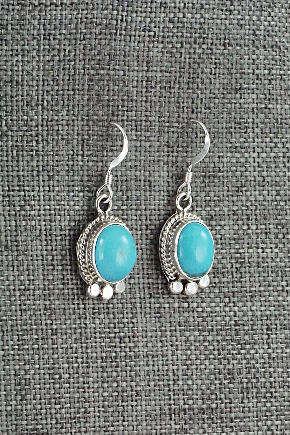 Turquoise and Sterling Silver Earrings - Sharon McCarthy